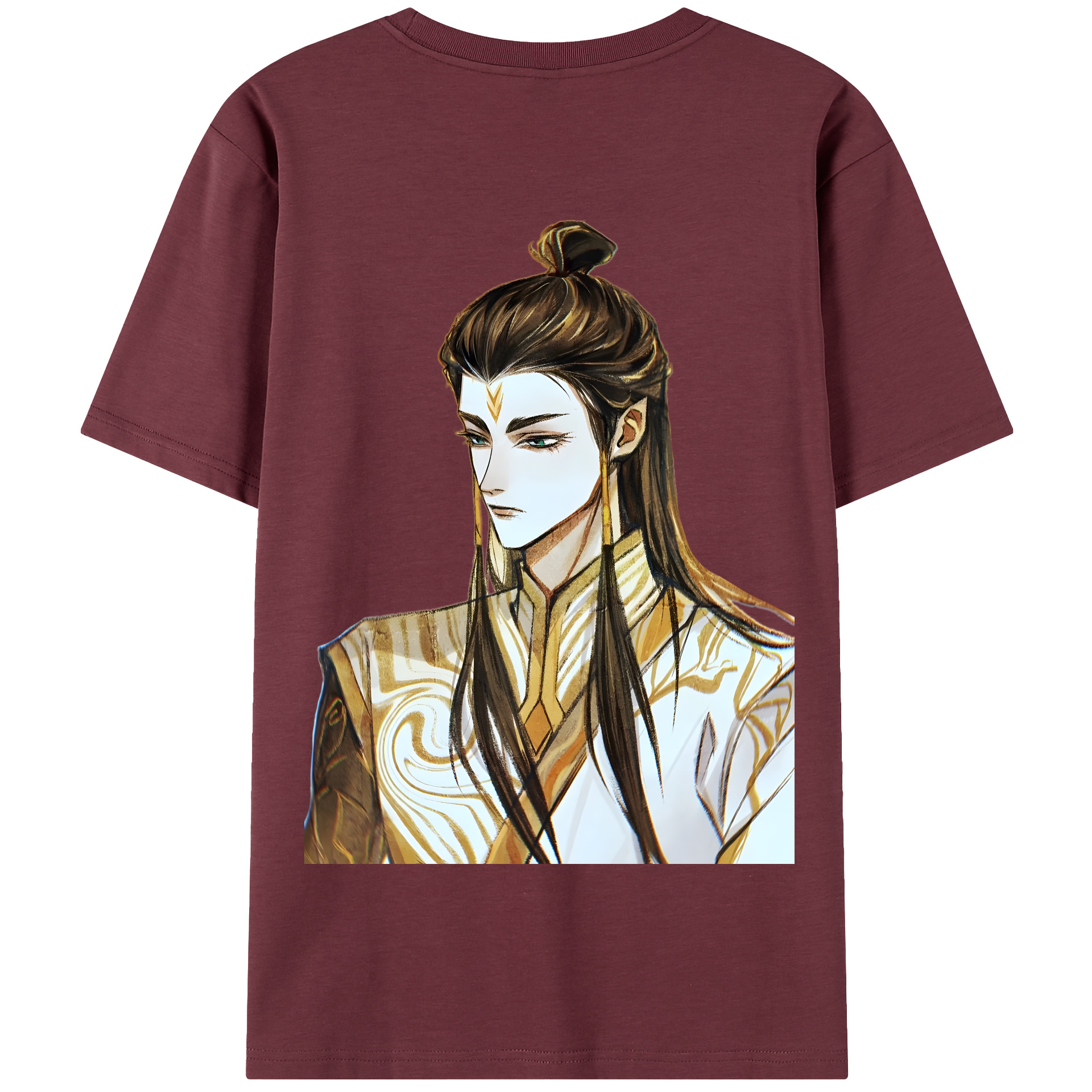 （画像用） Ne Zha 2 ナタ 魔童の大暴れ 綿100％半袖Tシャツ（背面プリント）